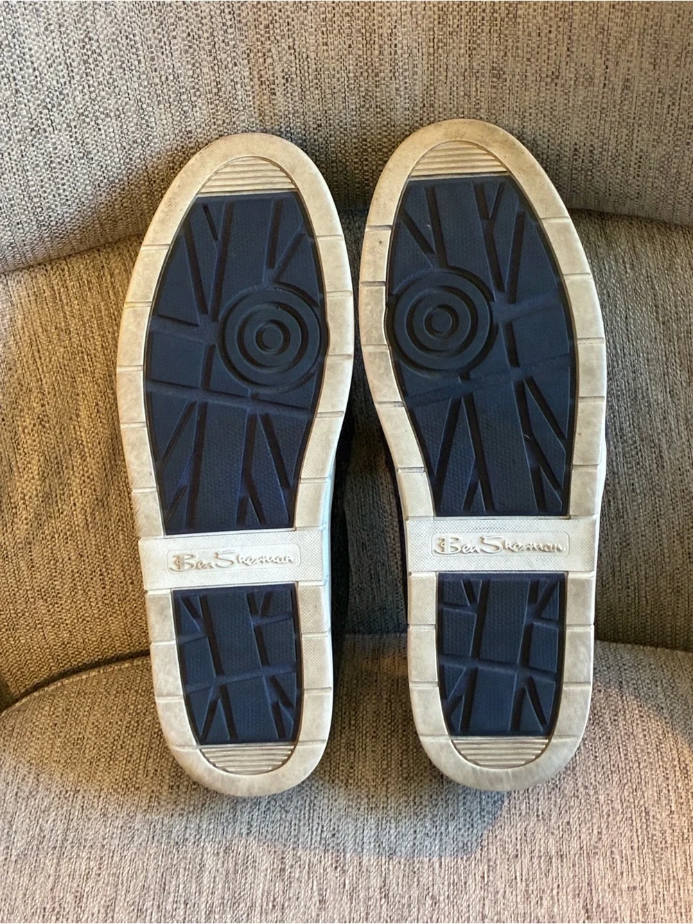Ben Sherman Navy Blue Slip-On Canvas Loafers (Size US 11)